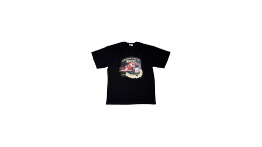RHUDE BLACK TEE FORMULA 01